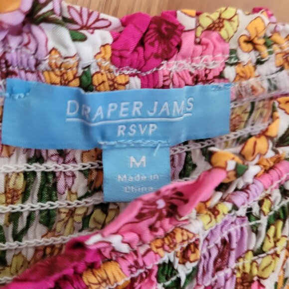 Draper James RSVP Floral Tiered Dress - Size M - Picture 3 of 4